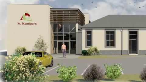 An artist's impression of how the hospice will look after the work is complete