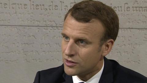 French President Emmanuel Macron, 鶹Լ interview