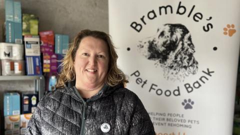 Jo Butler at Bramble's Pet Food Bank