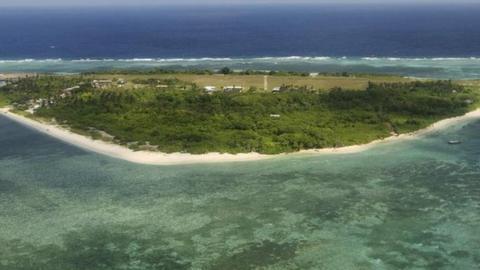 An aerial view shows the Pagasa (Hope) Island, part of the disputed Spratly Islands (Chinese name: Nansha islands, Vietnamese Name: Quan dao Truong Sa, Filipino Name: Kapuluan ng Kalayaan) which are a disputed group of more than 750 reefs, islets, atolls, cays and islands (archipelago) in the South China Sea.