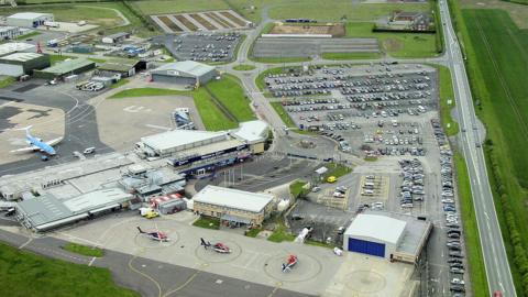 Aerial view of Humberside Airport