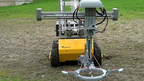 Landmine detecting rover