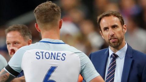 Gareth Southgate and John Stones