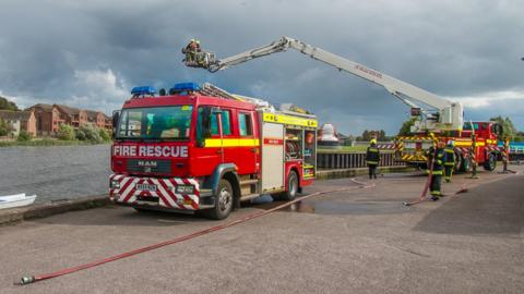 Devon & Somerset firefighters