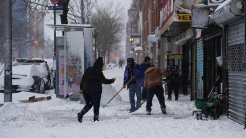 cleaning streets in NYC