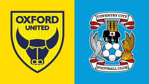 Side-by-side of Oxford United and Coventry City club badges