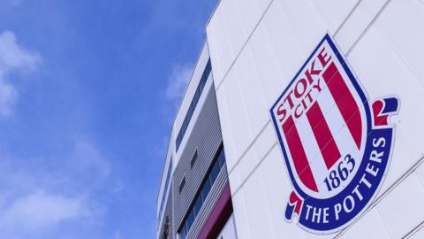 Stoke City badge on the Britannia Stadium