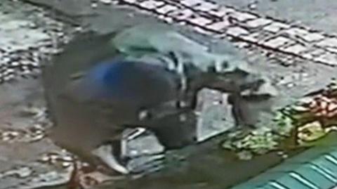 CCTV of flower theft