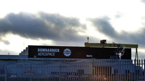 Bombardier's factory in east Belfast
