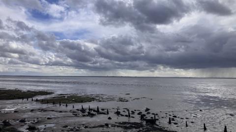 A view of the Humber estuary from Easington