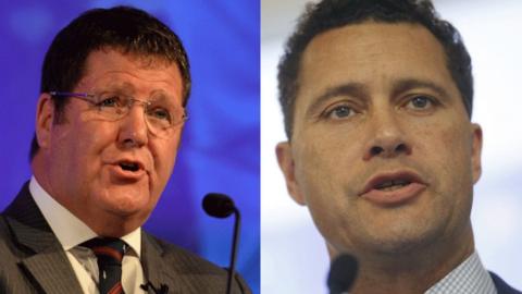 Mike Hookem (left) and Steven Woolfe (right)