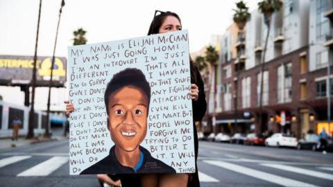 Elijah McClain protester