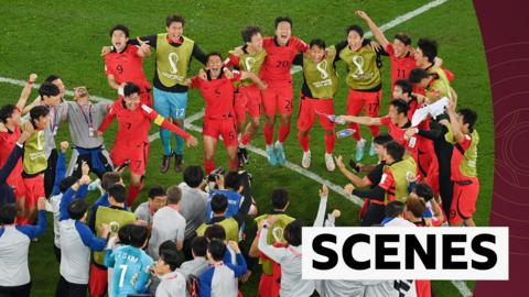 South Korea celebrate