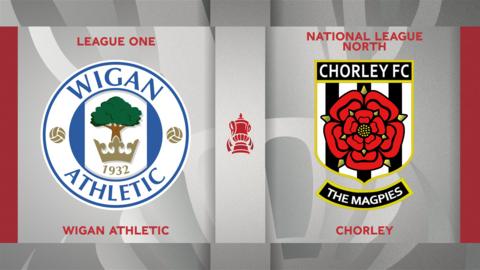 Wigan Athletic v Chorley badge graphic