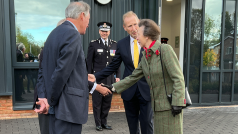 Deputy Lord Lieutenant Roger Deeks met with Princess Anne
