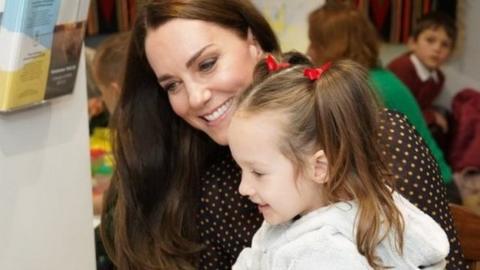 Princess of Wales meets Ukrainian children