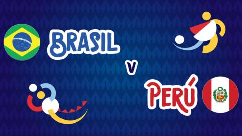 Brazil v Peru badge graphic