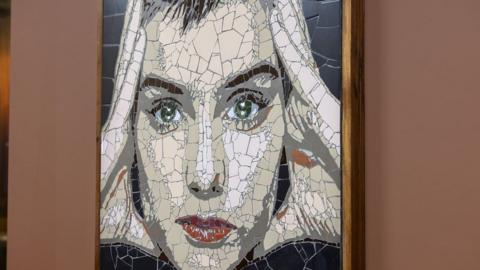 Sinead O'Connor mosaic art