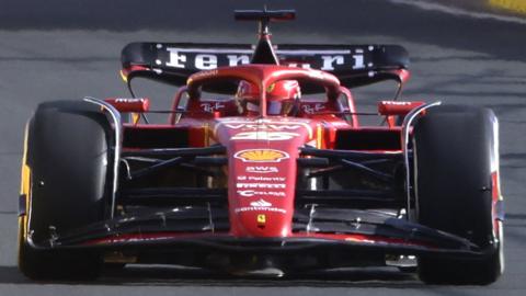 Ferrari's Charles Leclerc in Saudi Arabian Grand Prix first practice
