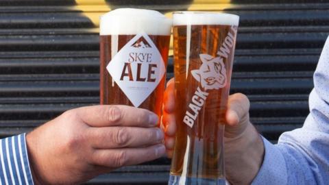 Image of Isle of Skye and Black Wolf beers