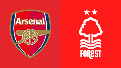 Arsenal and Nottingham Forest club badges