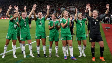 Northern Ireland celebrate