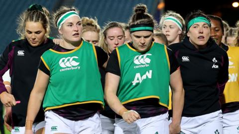 Ireland women before their autumn international against the USA