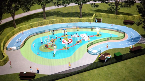Artists impression of the new park