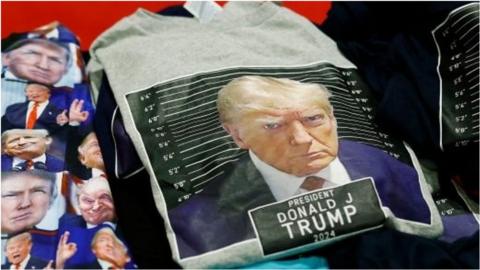 Tshirt with Trump's face