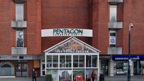 The Pentagon shopping centre in Chatham, Kent