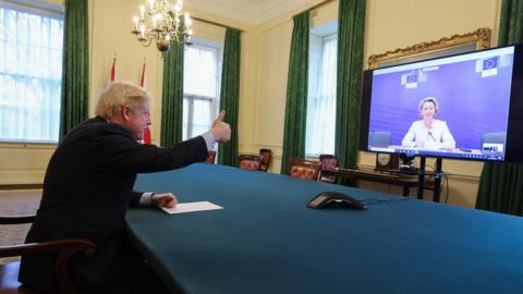 Boris Johnson in Downing Street