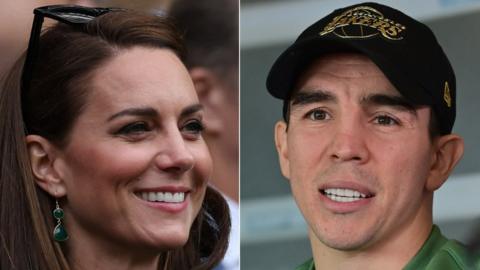 The Princess of Wales and Michael Conlan