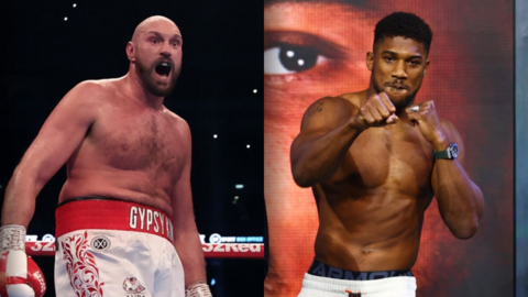 Tyson Fury and Anthony Joshua image side by side