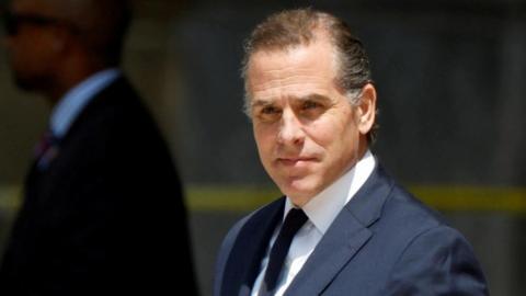 Hunter Biden departs federal court after a plea hearing on two misdemeanor charges of willfully failing to pay income taxes in Wilmington, Delaware, U.S. July 26