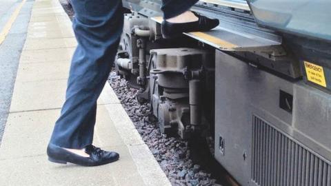 Marsden Station has a dangerous 18-inch step between platform two and train carriages