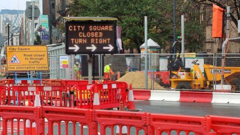 City Square roadworks