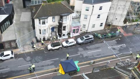 The basement flat in Preston Road, Brighton