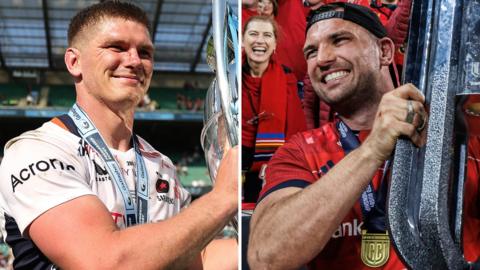 Saracens' Owen Farrell and Munster's Tadhg Beirne