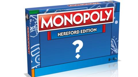A mock-up of the Hereford board game