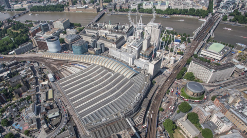 Waterloo Station aerial