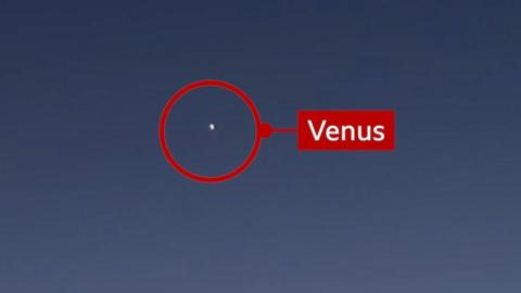 Venus in the sky