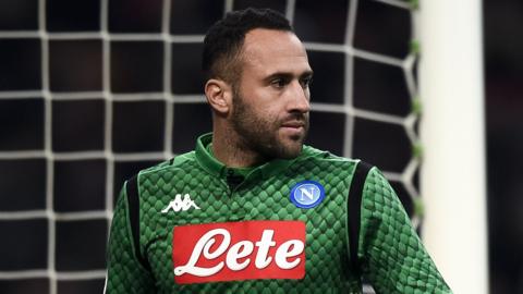 Napoli goalkeeper David Ospina