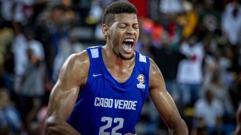 Walter Tavares celebrates as Cape Verde qualify for their first World Cup