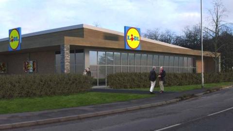 concept image of new lidl store