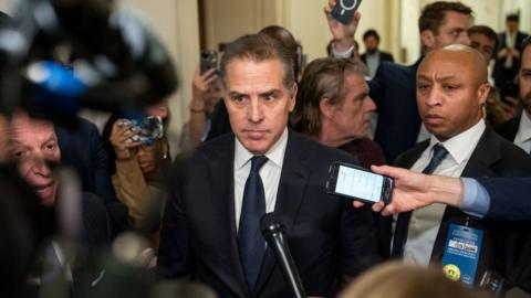 Hunter Biden at the US Capitol on Wednesday