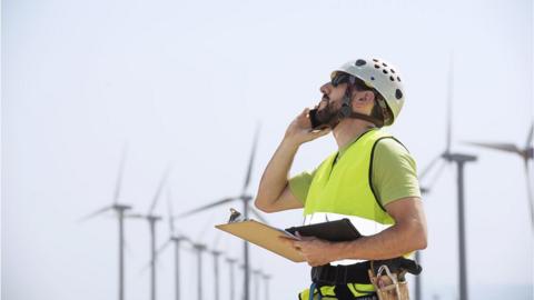 A wind farm engineer