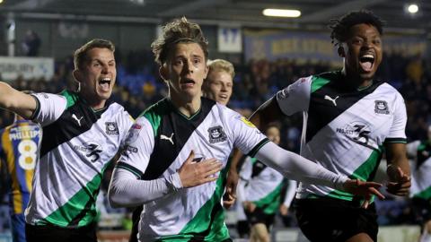 Callum Wright celebrates his winner