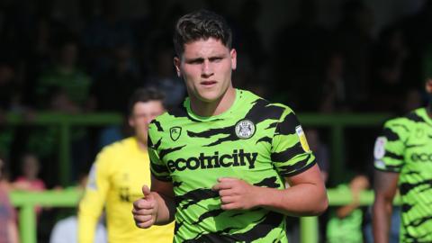 Forest Green Rovers striker Matty Stevens