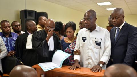 Martin Fayulu at the Supreme Court - 12 January