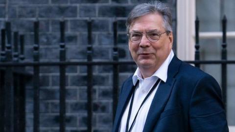 Mark Fullbrook, chief of staff to Prime Minister Liz Truss, seen walking along Downing Street